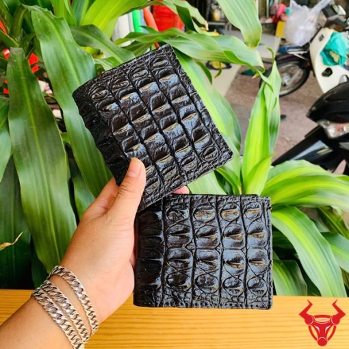 Ví da cá sấu gai lưng cao cấp cho nam