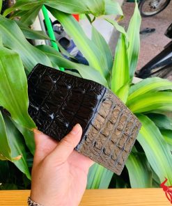 Quà tặng nam ví da cá sấu gai lưng cao cấp
