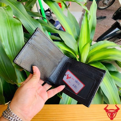 Ví da cá sấu thật cho nam, kiểu gai lưng sang trọng