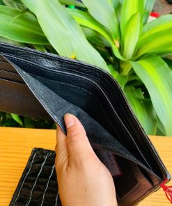 Ví da cá sấu gai lưng thủ công tinh tế độc đáo