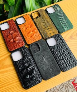 Ốp iPhone 16 Pro Max thủ công bằng da các loại