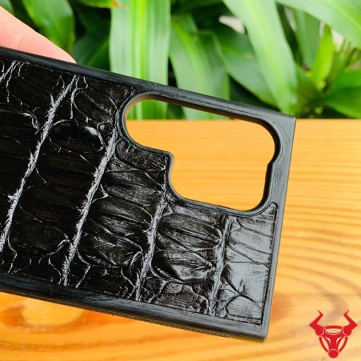 Ốp lưng thủ công da cá sấu cao cấp cho S24 Ultra