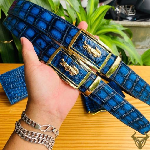 Thắt Lưng Cá Sấu Patina TLA8B2 – Đẳng Cấp Từ Da Thật