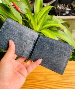 Ví Kẹp Tiền Da Cá Sấu Patina Xanh Dương VOA8 | Sang Trọng & Đẳng Cấp