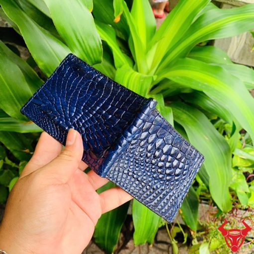 Ví kẹp navy cá sấu gai tay dành cho nam giới hiện đại