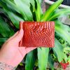 Ví kẹp tiền nam da cá sấu gai tay cao cấp thời trang