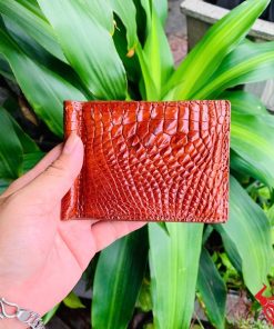 Ví kẹp tiền nam da cá sấu gai tay cao cấp thời trang