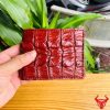 Ví Mini Da Gai Đuôi Cá Sấu VFA2 Màu Nâu Đỏ Sang Trọng
