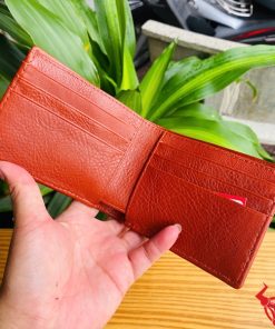 Ví Da Cá Sấu VFA1 Màu Nâu Đỏ Độc Đáo