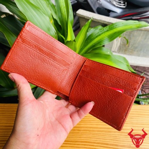 Ví Da Cá Sấu VFA1 Màu Nâu Đỏ Độc Đáo