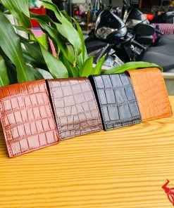 Ví Da Cá Sấu VFA8 Màu Nâu Đen Đẳng Cấp