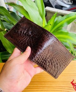 Ví Da Cá Sấu VFA5 Màu Nâu Đất Đẳng Cấp