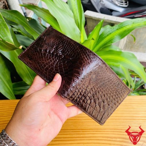 Ví Da Cá Sấu VFA5 Màu Nâu Đất Đẳng Cấp
