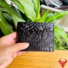 Ví Mini VFA5 Da Gai Tay Cá Sấu Màu Đen Sang Trọng