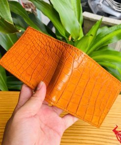 Ví Da Cá Sấu VFA8 Màu Vàng Cam Đẳng Cấp