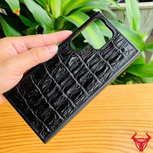 Ốp điện thoại S24 Ultra da cá sấu thiên nhiên tinh tế