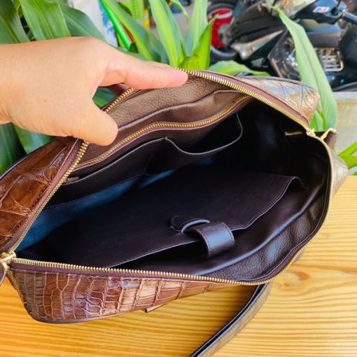 Cặp xách nam da cá sấu cao cấp cho doanh nhân CSA8
