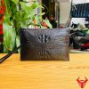 Clutch nam da cá sấu thật màu đen CBCA4 – đậm chất quý ông hiện đại.