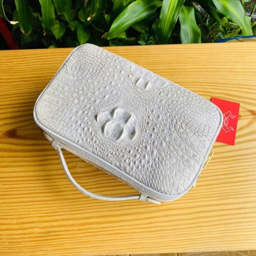 Clutch da cá sấu trắng cao cấp CJA4 dành cho nam giới.
