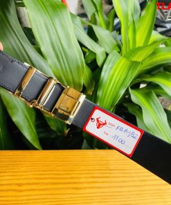 Dây nịt da cá sấu FBA9B2 đen – lựa chọn của người thành đạt.