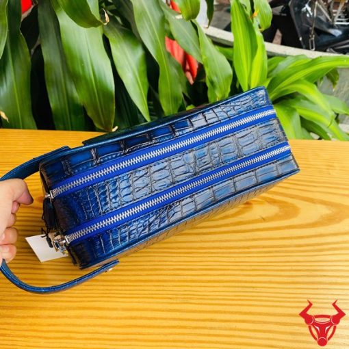 Túi clutch xanh patina CGA8 thời trang phá cách cho phái mạnh.