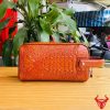 Clutch da cá sấu nâu đỏ CGA4 – biểu tượng nam tính đỉnh cao.