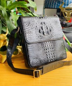 Túi da cá sấu đựng iPad dành cho nam phong cách mạnh
