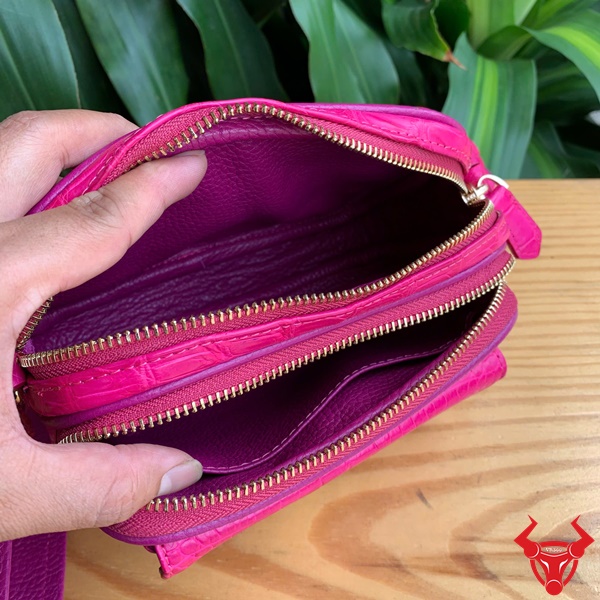 TYC01 – Túi Da Cá Sấu Hồng Thời Trang Cá Tính Túi đeo chéo nữ TYC01 – đẹp từ ngoài vào trong, chuẩn fashionista.