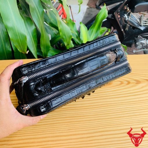 Clutch nam da cá sấu thật CJA4 – phong cách thành công.