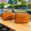 Túi golf xách tay nam da cá sấu màu vàng bò sang trọng, cao cấp.