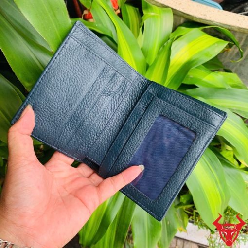 Ví da cá sấu 1M gù lớn màu xanh navy, biểu tượng thời trang cao cấp, thiết kế đẳng cấp.