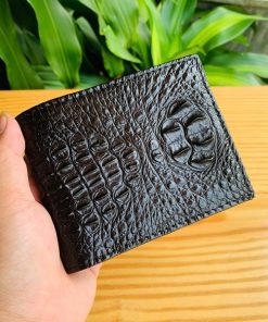 Ví nam da cá sấu nguyên con VBA7 gù đầu sang trọng và bản lĩnh.