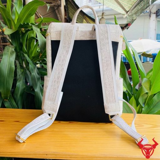 balo da cá sấu bạch tạng thanh lịch cao cấp thời trang
