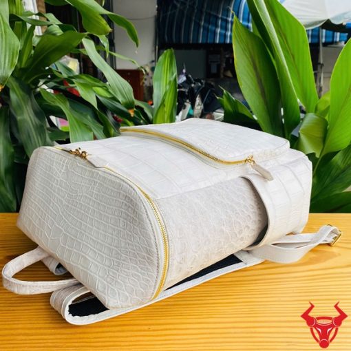 balo da cá sấu bạch tạng tinh tế tối giản sang trọng