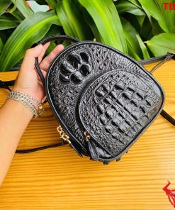 Balo mini cá sấu đen, cuốn hút.