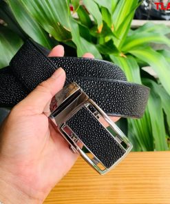 Thắt lưng TLA17 mặt khóa trơn da cá đuối cao cấp