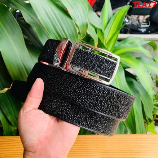 Thắt lưng da cá đuối bản 4cm TLA17 sang trọng khác biệt