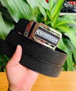 Thắt lưng da cá đuối mặt khóa gai TLA17 cá tính khác biệt