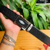 Thắt lưng TLA17 da cá đuối mặt hình thoi cao cấp