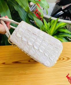 Túi da cá sấu bạch tạng cao cấp kiểu Lady sang chảnh
