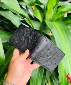 Ví nam da bụng đà điểu nhỏ gọn sang trọng.